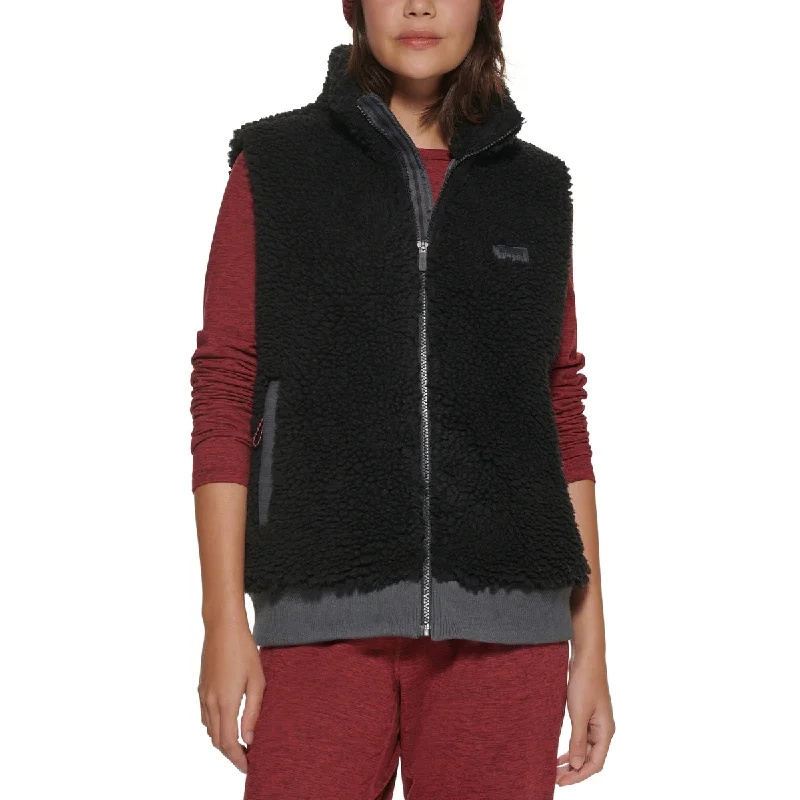 Bass Outdoor Women's Route Hiking Faux Sherpa Vest Black