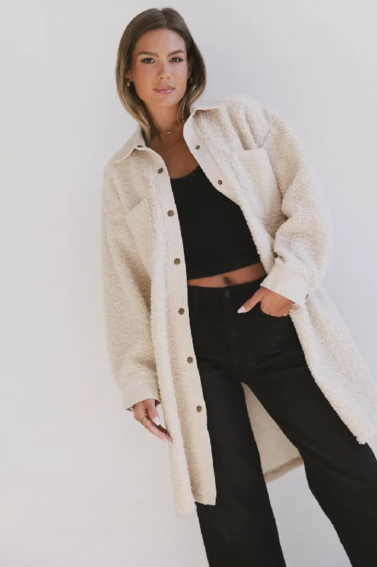 Milandra Sherpa Long Jacket - FINAL SALE