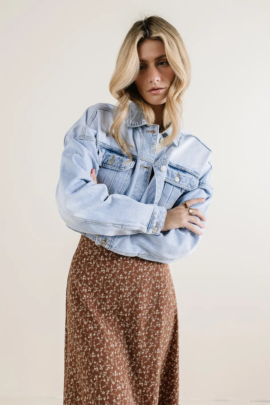 True Cropped Denim Jacket - FINAL SALE