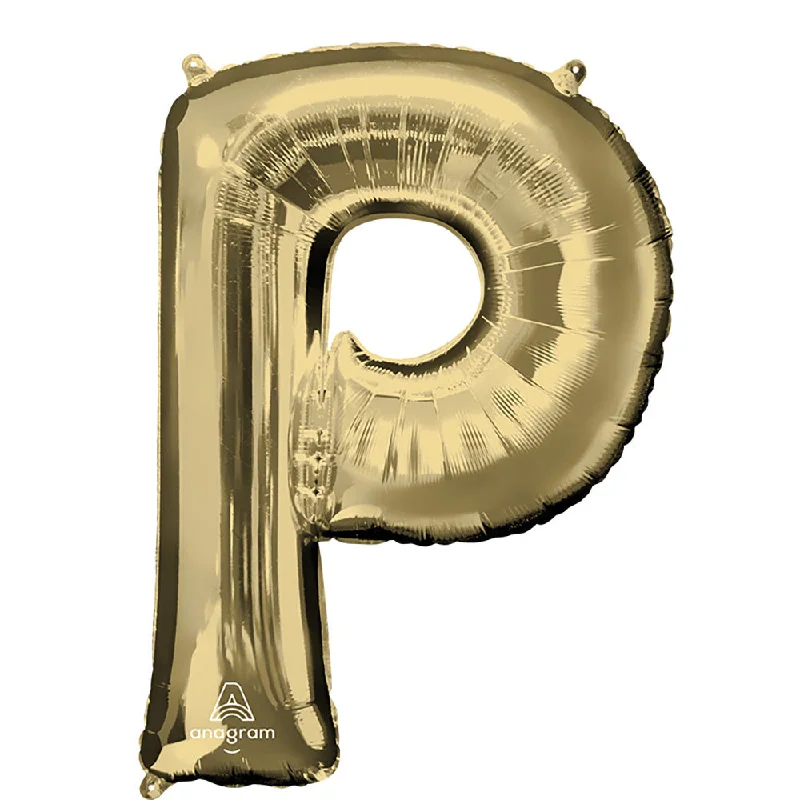 34 inch LETTER P - ANAGRAM - WHITE GOLD