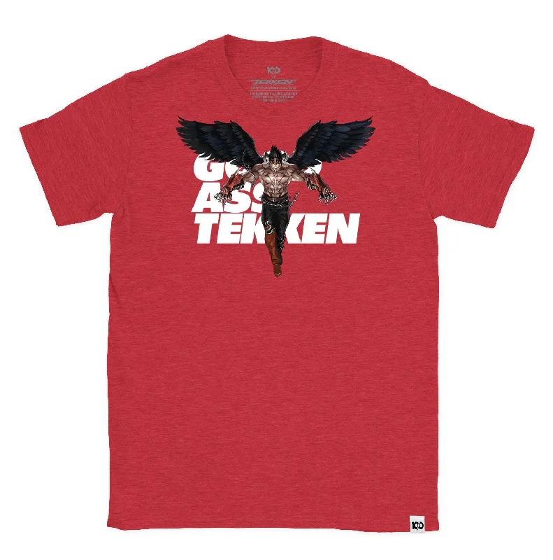 TEKKEN - 'GOOD ASS TEKKEN Devil Jin' T-Shirt - Heather Red