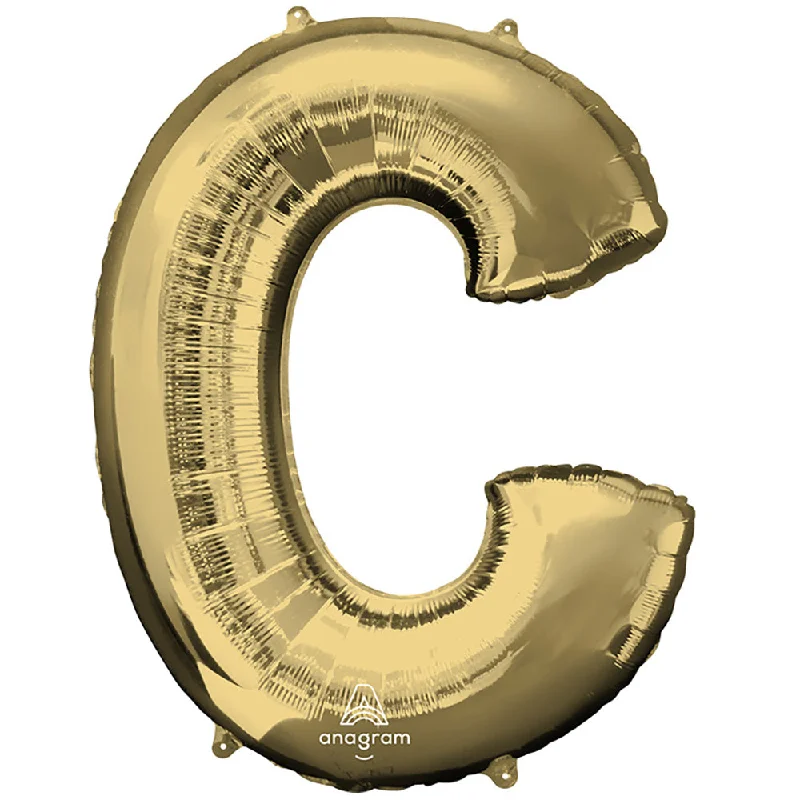 34 inch LETTER C - ANAGRAM - WHITE GOLD