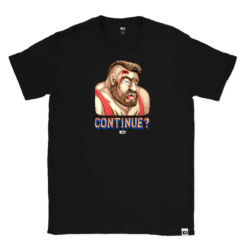 STREET FIGHTER - 'Continue? Zangief' T-Shirt - Black