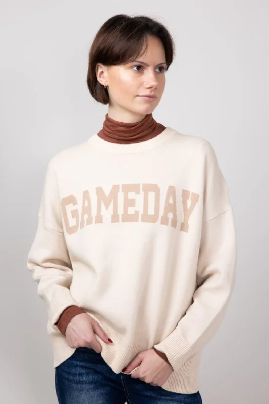 Gameday Sweater for Women in Oat/Taupe | GW18GD-OATTPE