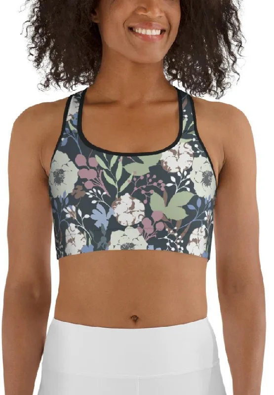 Cool Floral Sports Bra