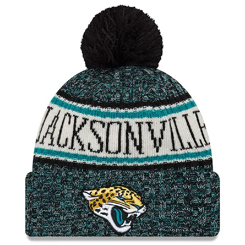 Jacksonville Jaguars New Era NFL Green Sideline Winter Hat