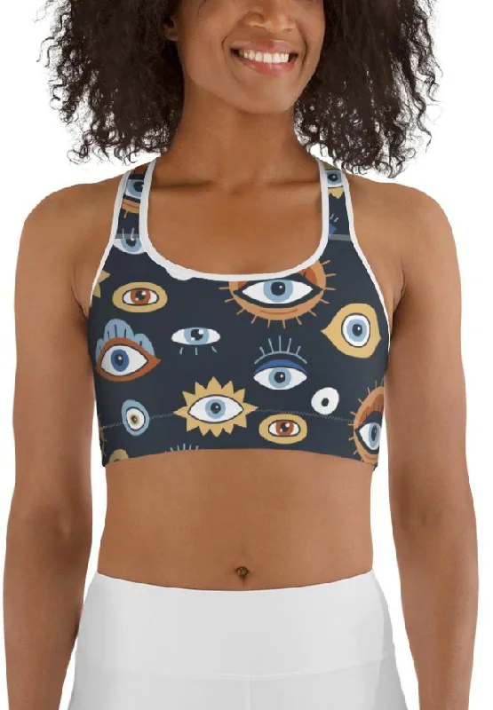 All Eyes On Me Sports Bra