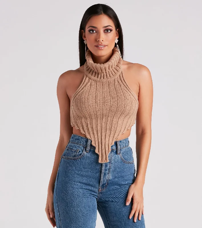 Feisty Lady Turtleneck Sweater Top