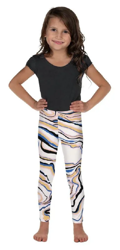 Peachy Marble Kid's Leggings