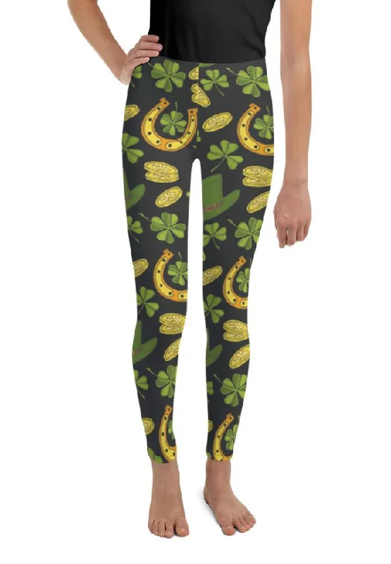 Happy St. Patrick's Youth Leggings