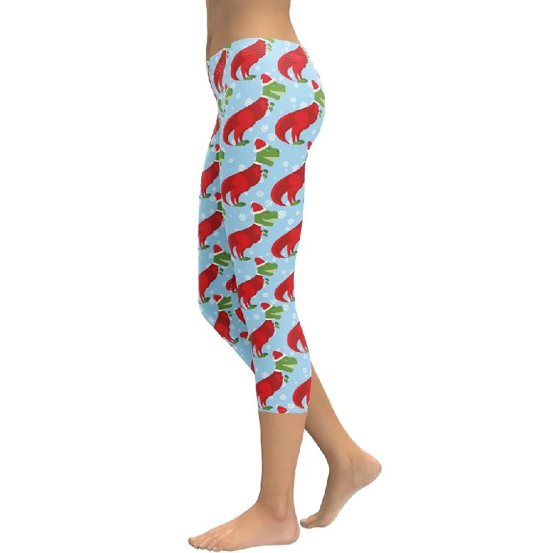 Christmassy Dinosaurs Capris