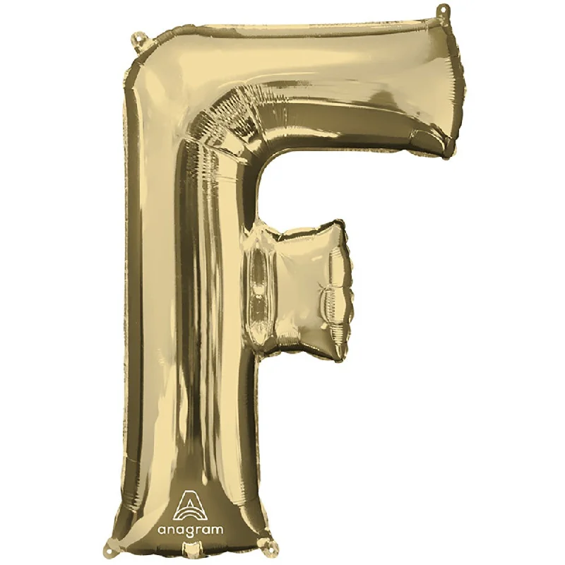 34 inch LETTER F - ANAGRAM - WHITE GOLD