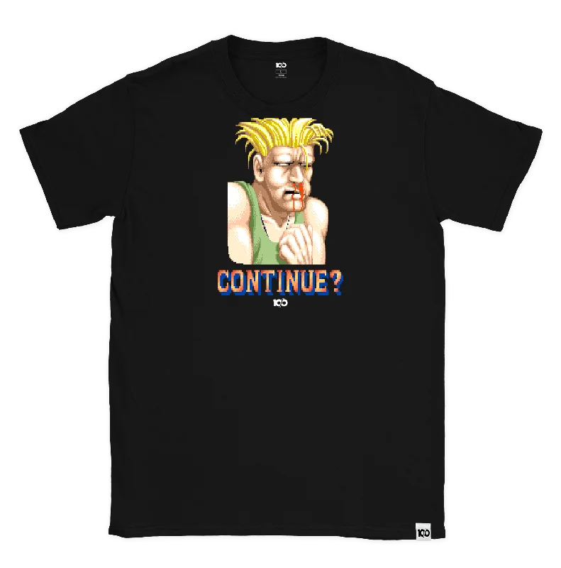 STREET FIGHTER - 'Continue? Guile' T-Shirt - Black