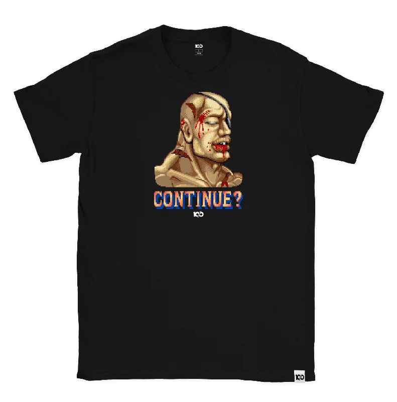 STREET FIGHTER - 'Continue? Sagat' T-Shirt - Black