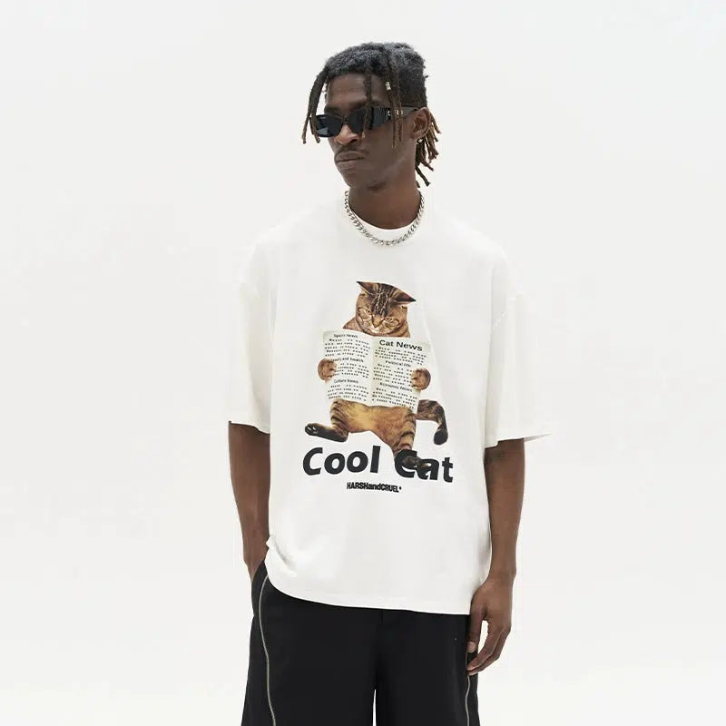 Cool Cat Graphic T-shirt