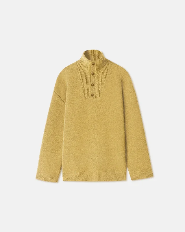 Zuma - Fluffy-Knit Sweater - Camel