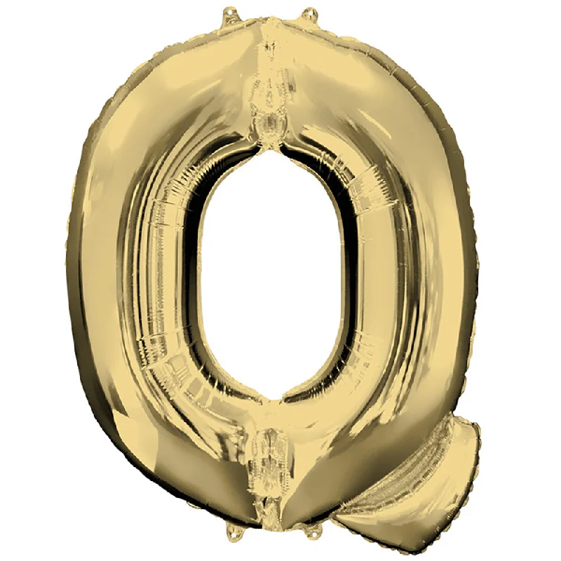 34 inch LETTER Q - ANAGRAM - WHITE GOLD