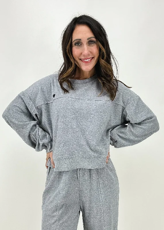 Lizzie Sweatshirt in Ash Grey