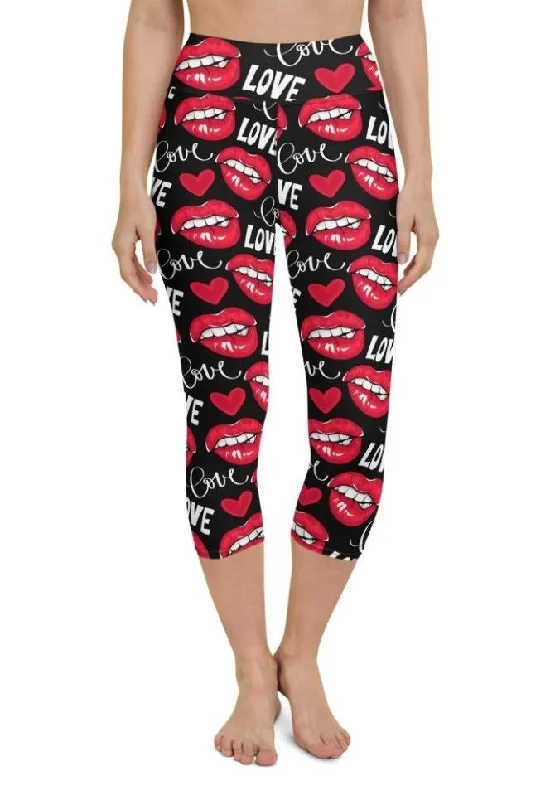 Love & Kisses Yoga Capris