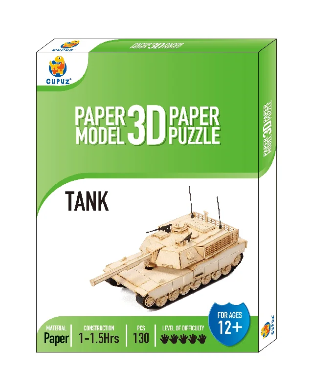 M1A1 Abrams Tank Paper Puzzle