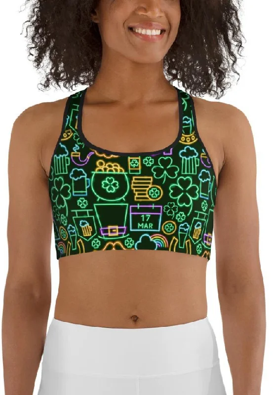 St. Patrick's Celebration Sports Bra