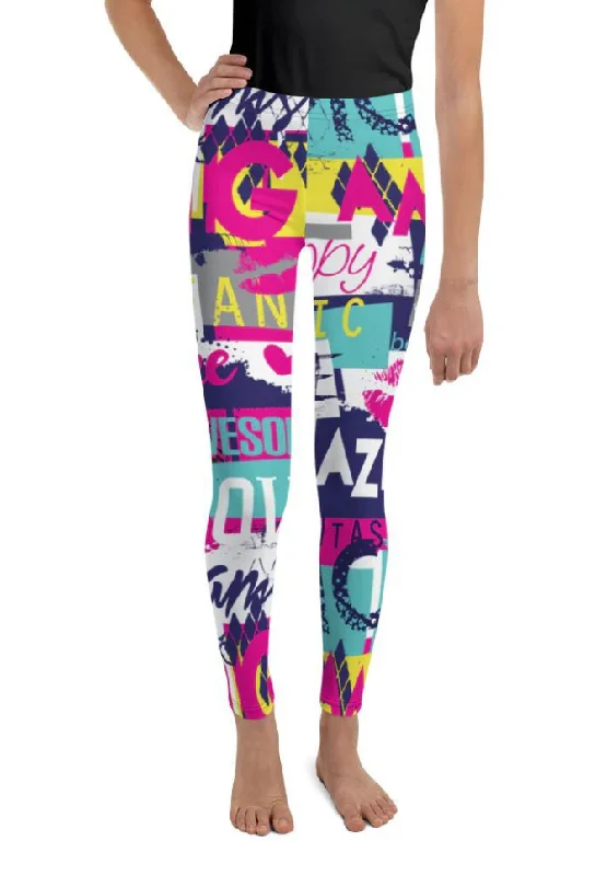 Cool Slogan Youth Leggings