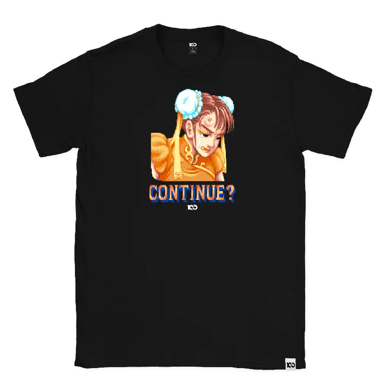 STREET FIGHTER - 'Continue? Chun Li' T-Shirt - Black