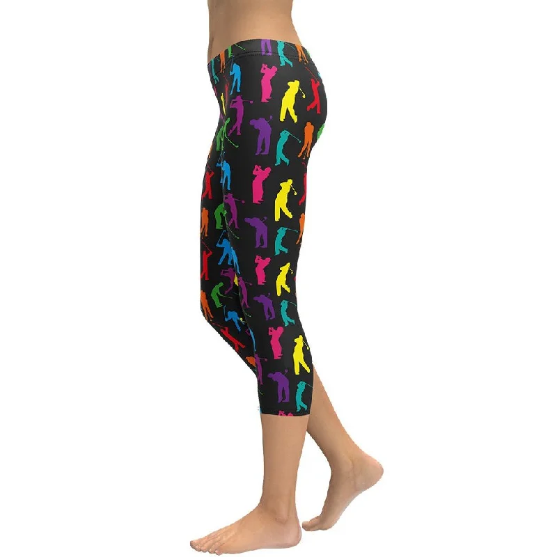 Golfer Pattern Capris