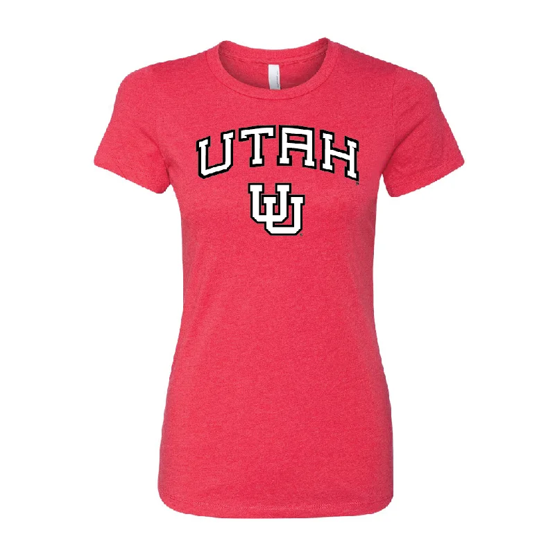 Utah Wordmark- Interlocking UU Womens T-Shirt