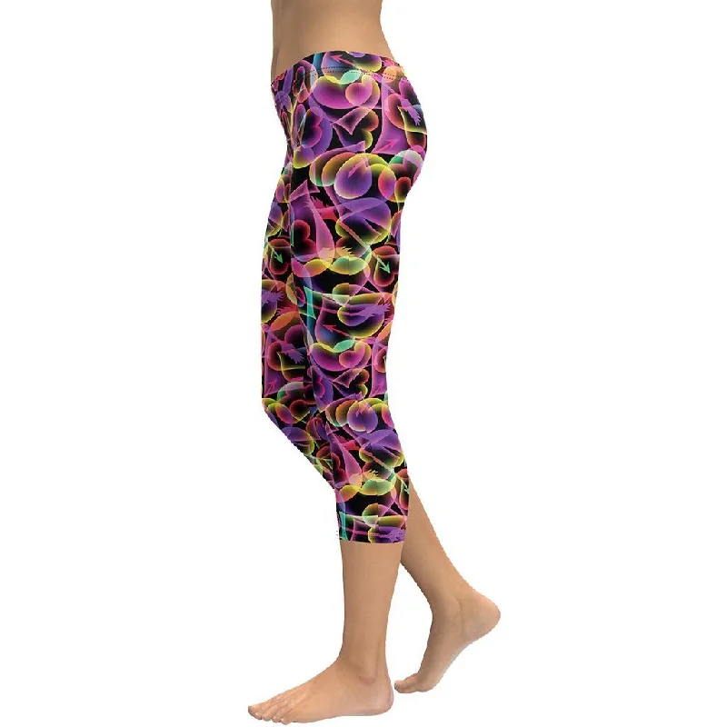 Neon Heart Capris