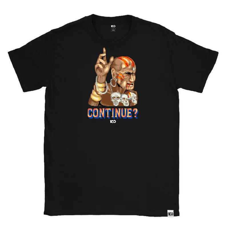 STREET FIGHTER - 'Continue? Dhalsim' T-Shirt - Black