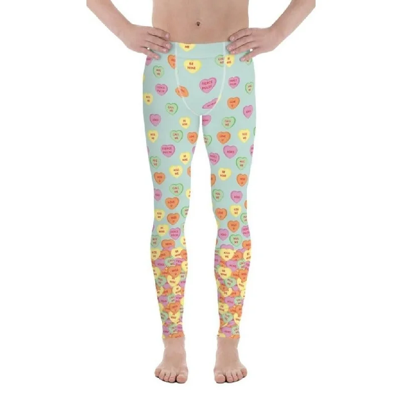 Candy Hearts Men's Leggings