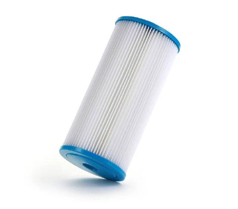 Whole House Sediment Pleated Water Filter, Washable Reusable, 4.5" x 10", 10 μm