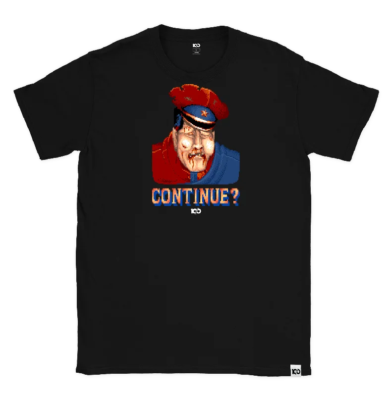 STREET FIGHTER - 'Continue? M. Bison' T-Shirt - Black