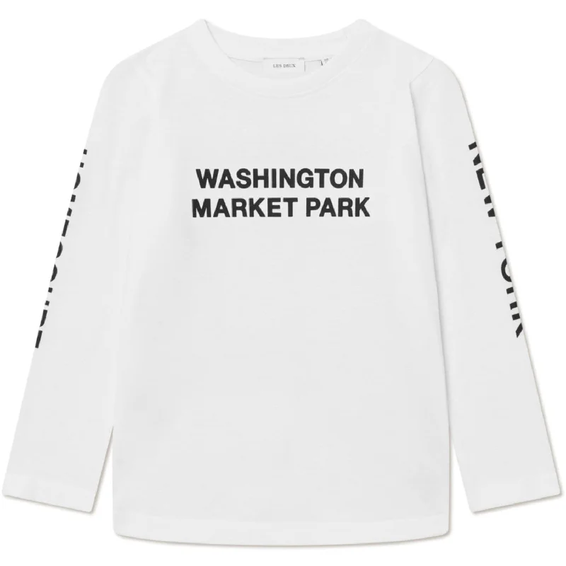 Les Deux Kids White/Black Washington Ls T-Shirt Kids