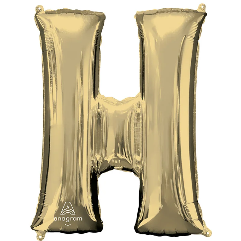 34 inch LETTER H - ANAGRAM - WHITE GOLD