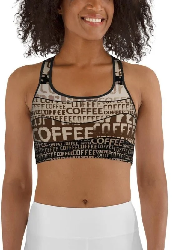 Coffee Sports Bra