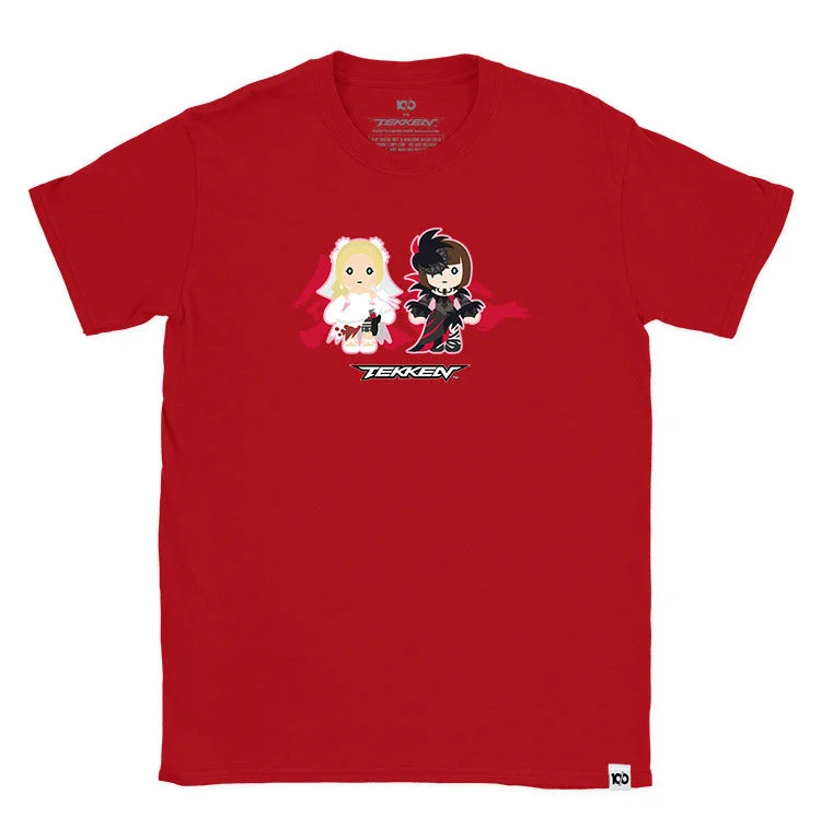 TEKKEN - 'CUTE ASS TEKKEN Nina/Anna Williams' T-Shirt - Red