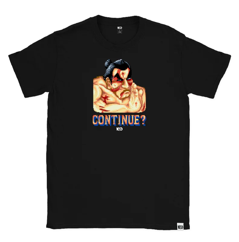 STREET FIGHTER - 'Continue? E. Honda' T-Shirt - Black