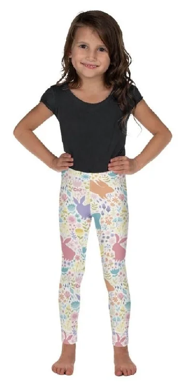 Pastel Easter Garden Kid's Leggings