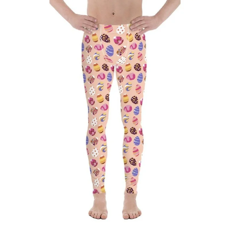 Fun Easter Eggs Pattern Men's Leggings