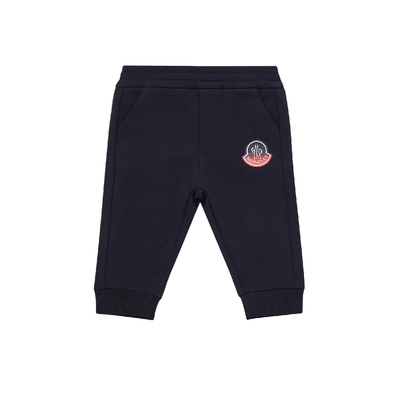 Navy Logo Tapered Sweatpants