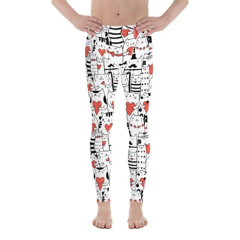 Kitties in Love Men's Leggings