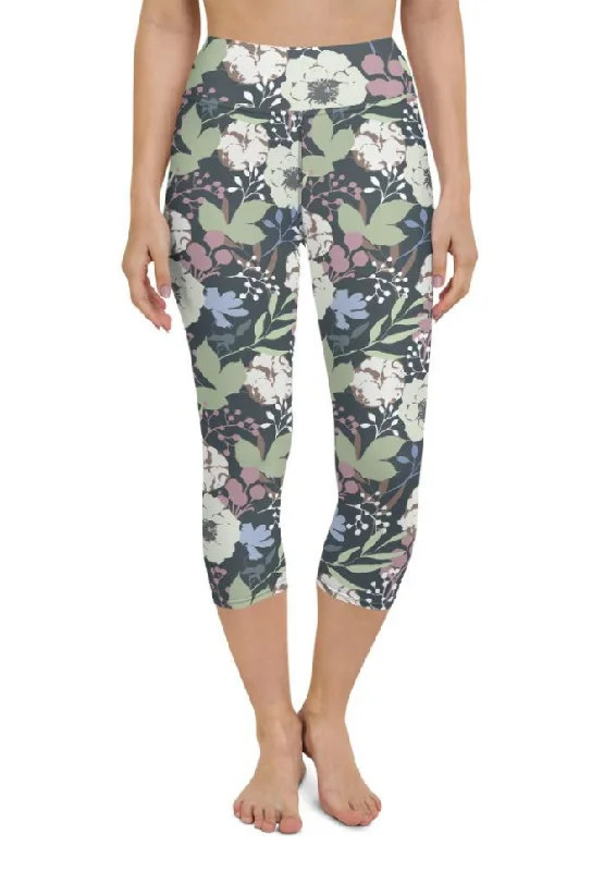 Cool Floral Yoga Capris