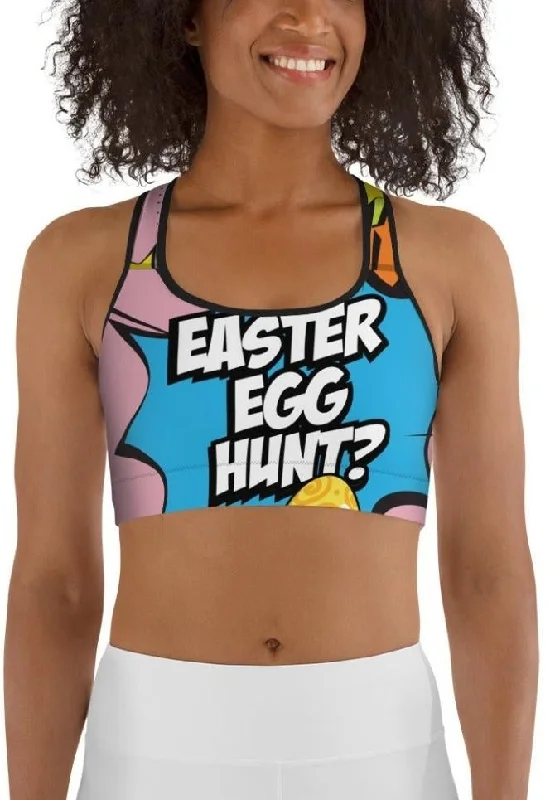 Easter Pop Art Sports Bra