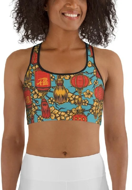 Chinese Festive Sports Bra