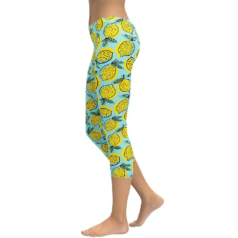 Lemon Pattern Capris