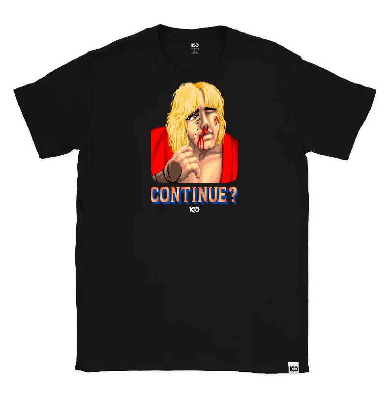 STREET FIGHTER - 'Continue? Ken' T-Shirt - Black