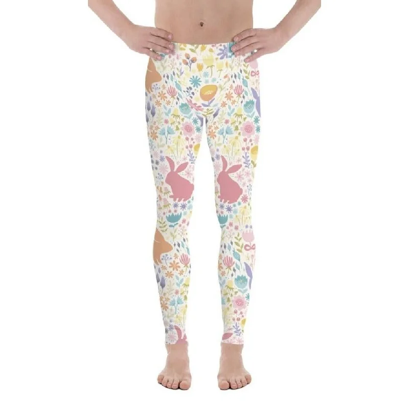 Pastel Easter Garden Men's Leggings