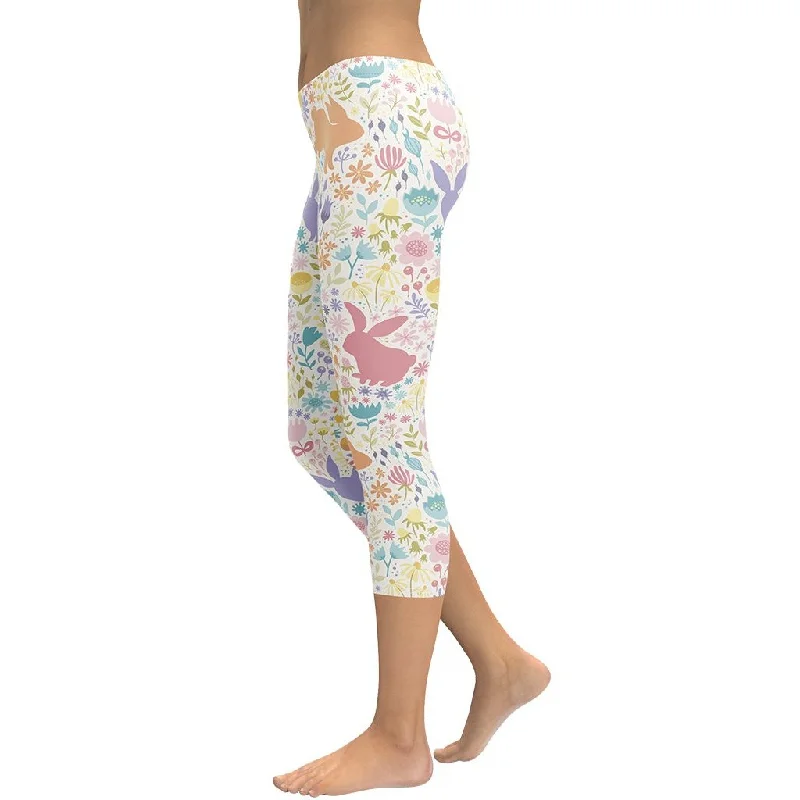 Pastel Easter Garden Capris